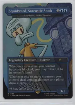 Legends of Bikini Bottom - Squidward Sarcastic Snob Foil Magic #1928 - Image 1