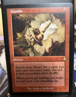Gamble (Retro Frame) - Dominaria Remastered (DMR) (Near Mint) - Image 1