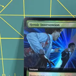 Heroic Intervention Foil Extended Art Doctor Who Commander MTG Universes Beyond - Image 3