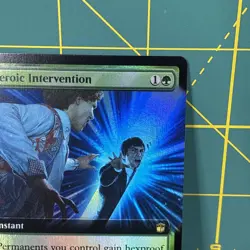 Heroic Intervention Foil Extended Art Doctor Who Commander MTG Universes Beyond - Image 4