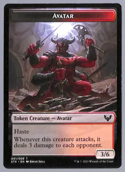 Avatar - Token - 1 - Strixhaven: School of Mages (STX) MTG - Image 1