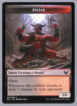 Avatar - Token - 1 - Strixhaven: School of Mages (STX) MTG - Image 5