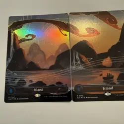 4x Island FOIL Dandan Secret Lair SLD Complete Set 2144 2145 2146 2147 MTG Mint - Image 2