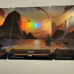 4x Island FOIL Dandan Secret Lair SLD Complete Set 2144 2145 2146 2147 MTG Mint - Image 4