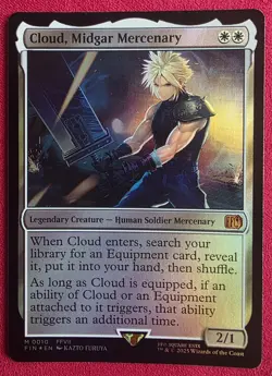 MTG Final Fantasy Cloud, Midgar Mercenary 0010 Foil - Image 1