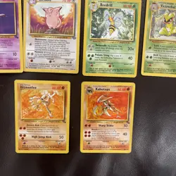 Vintage WOTC Pokemon Card Rare Lot 10x Fossil Jungle Base Set 1999 - Image 4