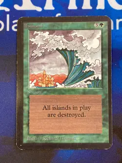 1x MTG Alpha Tsunami Magic: The Gathering Light Play - Image 1