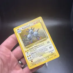 Pokemon TCG Magneton Base Set Unlimited 9/102 Holo Rare WOTC 1999 LP/NM -c - Image 5