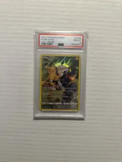 2022 Pokemon Swsh FA Pikachu Lost Origin #TG05 PSA 8 NM-MT Full Art Holo Card - Image 1