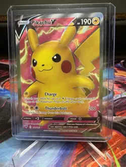 Pokemon TCG Vivid Voltage Pikachu v 170/185 Full Art Ultra Rare Card - Image 1