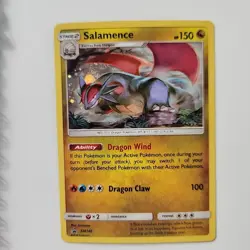 Pokemon TCG Salamence sm140 sun & moon black star promo excellent pack to sleeve - Image 1