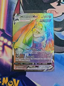 Metagross Vmax 208/198 Chilling Reign NM Full Art Secret Rainbow Rare Pokemon - Image 1