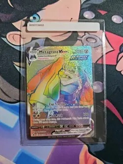 Metagross Vmax 208/198 Chilling Reign NM Full Art Secret Rainbow Rare Pokemon - Image 3