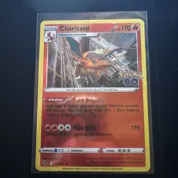 Charizard 010/078 Pokemon GO Reverse Holo NM Pokemon Card English - Image 1