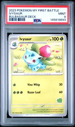 2023 POKEMON MY FIRST BATTLE-BULBASAUR DECK IVYSAUR PSA 9 - Image 1