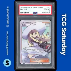 2017 POKEMON SUN & MOON #147/149 LILLIE FULL ART ULTRA RARE PSA 10 - Image 1