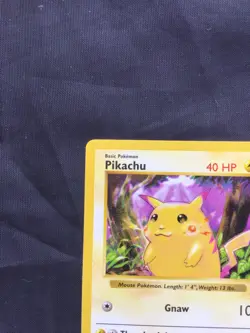 Pokemon Cards: Base Set Shadowless Common: Red Cheek Pikachu 58/102 - Image 2