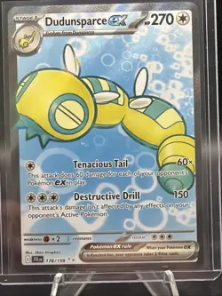 Pokemon Dudunsparce EX TCG Holo Ultra Rare Card 178/159 Sv09: Journey Together - Image 1