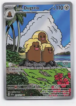 ALOLAN DUGTRIO 208/191 ILLUSTRATION RARE SURGING SPARKS POKEMON - Image 2