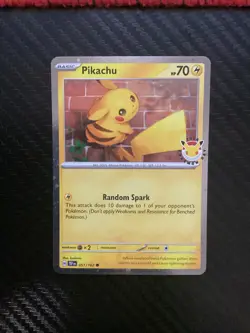 Pikachu (Pokemon Day 2026) Common Miscellaneous Cards & Products 051/162 NM - Image 1