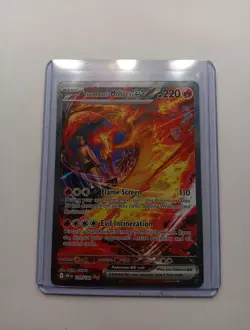 Pokemon TCG Team Rockets Moltres EX Card 229/182 Destined Rivals - Image 1