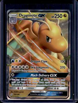 2019 Pokemon SM Unified Minds Dragonite Holo #152/236 - Image 1