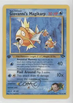 Giovanni's Magikarp 1st Ed. Pokemon Gym Challenge #73 2000 - Image 1