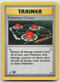 Pokemon Center Uncommon 1st Edition Base Set (Shadowless) 85/102 MP - Image 1