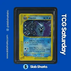 2002 POKEMON EXPEDITION SET #8/165 CLOYSTER HOLO RARE - Image 1