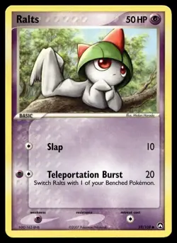 Ralts 59/108 Pokemon Card Power Keepers Common 50 HP Near Mint C28 - Image 1