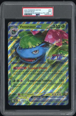 2025 POKEMON SCR EN-STELLAR CROWN JUMBO #001 VENUSAUR EX PSA 9 - Image 1