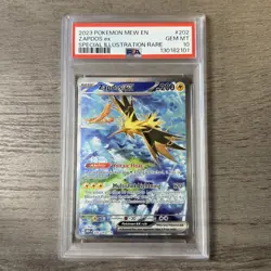 2023 Pokemon Mew 151 Special Illustration Rare #202 Zapdos ex PSA 10 - Image 1