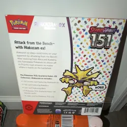 Pokemon Scarlet & Violet 151 Alakazam ex Collection Box Promo Booster English - Image 2