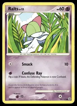 Ralts 102/132 Pokemon Card Secret Wonders Common 60 HP Lightly Played P4 - Image 1
