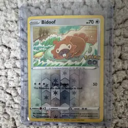 Pokemon GO TCG 2022—Bidoof 059 & Spinarak 006 (Peelable Ditto)—NM - Image 2
