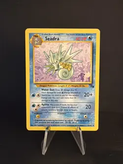 Pokemon TCG Seadra Base Fossil Set 42/62 Unlimited Uncommon - Image 1
