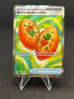 Buddy-Buddy Poffin 167/132 Ultra Rare Mega Evolution Pokemon Near Mint - Image 1