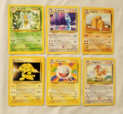 VTG 1999 Pokemon Base Set 6 Lot ALL RARES! Dragonair Dugrtio Electrode - LP/NM! - Image 1
