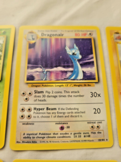 VTG 1999 Pokemon Base Set 6 Lot ALL RARES! Dragonair Dugrtio Electrode - LP/NM! - Image 5