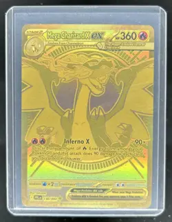 2025 Pokemon Phantasmal Flames Mega Charizard X ex Hyper Rare #130/094 - Image 1