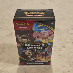 Pokemon Mega Evolution Perfect Order Booster Bundle Box with 6 Packs NEW/ SEALED - Image 1