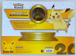 Pokemon Trading Card Game Pikachu EX Red & Blue Collection Box (Damaged Box) - Image 2