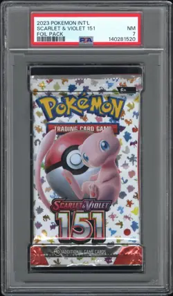 PSA 7 NM Scarlet & Violet 151 SEALED Booster Pack Pokemon - Image 1