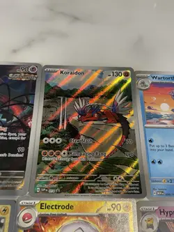 Pokemon TCG Koraidon Flutter Mane Zapdos Full Art Cards Lot Bundle - Image 3