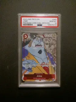 One Piece Card Game TCG Jinbe ST01-005 Premium Collect 25th Anniversary PSA 10 - Image 1