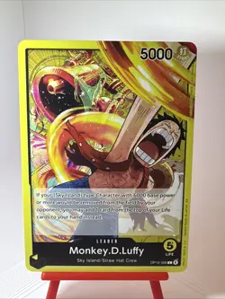 One Piece TCG Monkey.D.Luffy OP15-098 Leader English 5000 Power - Image 1