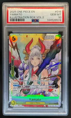 2025 One Piece Illustration Box Volume 1 Promo Yamato #ST13-016 PSA 10 Gem - Image 1