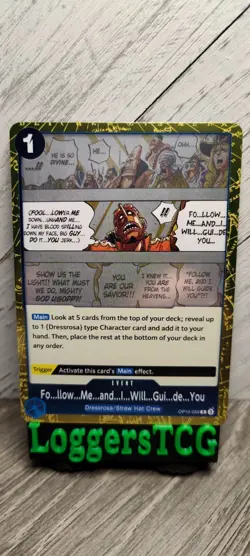 One Piece TCG Follow Me And I Will Guide You FOIL / OP10-059 R NM - Image 1