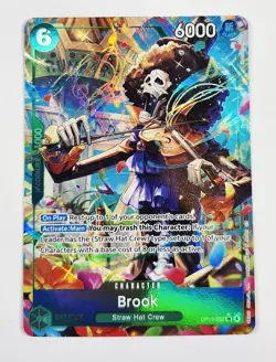 One Piece TCG Brook OP15-032 Alternate Art English Mint Adventure Kamis Island🔥 - Image 1