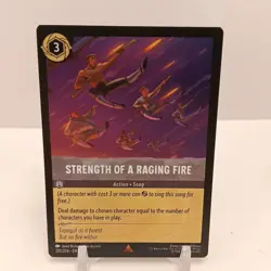 Disney Lorcana Strength Of A Raging Fire 201/204 NM Rise Of The Floodborn - Image 1